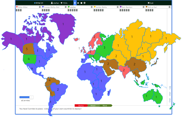 Risk Game Interface
